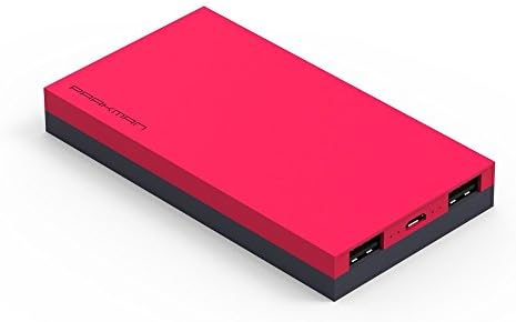 Parkman H2 8000mAh Fast Portable Charger Pack Power Bank for iPhone, iPad, Samsung, Tablets - Red