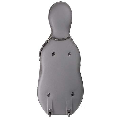 Bam France Flight Cover for 4/4 Cello Cases with Black Exterior and Beige Interior with Wheels