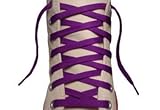 Flat Purple 63 inch Shoe Laces