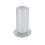 Azar Displays 700220-CLR Pegboard 4-Sided Revolving