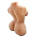 Xise Realistic 3D Male Masturbator Love Sex Doll Solid Male Masturbation Toy Gel Dolls Perfect Full Silicone Sex Toys, Spine Built in, Discreet Package Compact Size,17 Lbs,Flesh Color (Peach Color)