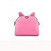 Pinky Family Cute Cat Ear Girls Handbags Candy Color Toddler Crossbody Bags PU Leather Shoulder Bags (pink)