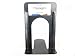 Jumbo Deluxe Heavy Gauge Steel Bookends with Nonskid Padded Base, 5-7/8 x 8-1/4 x 9 Inch, Metal, Black, 2 Pairs (Total of 4 Each)