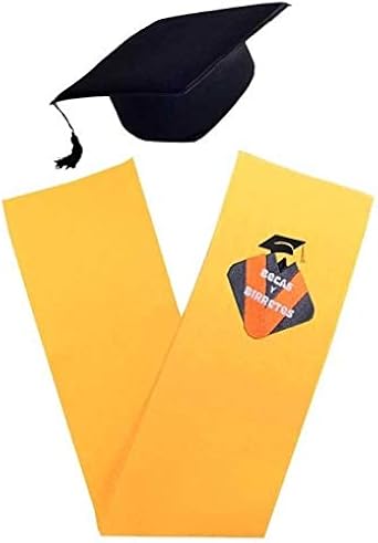 Tiltextil Pack Beca Banda Y Birrete De Graduacion Infantil Amarillo Amazon Es Ropa Y Accesorios