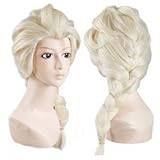 Hiliss Cosplay Costume Wig Party Hair for Elsa (Light Blonde)