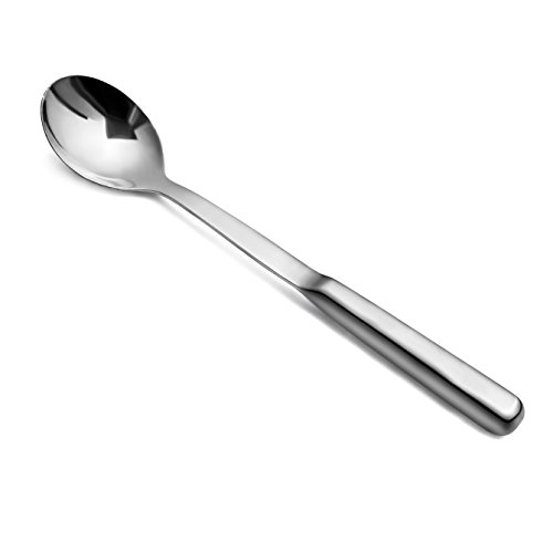 New Star Foodservice 52183 Hollow Handle Solid Serving Spoon, 12