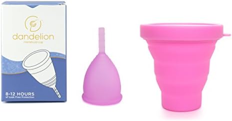 Dandelion Cup Menstrual Cup - Size 1 - Orchid Plus Pink Menstrual Cup Washing Container