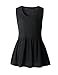 Inital Women's V Neck Short Sleeve Peplum Babydoll Tunic Tops Blouse Black1