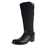 G-Star Raw Women's Patton Cinch Hi Leather + Canvas Boots GS41561/400 Size 5 Black