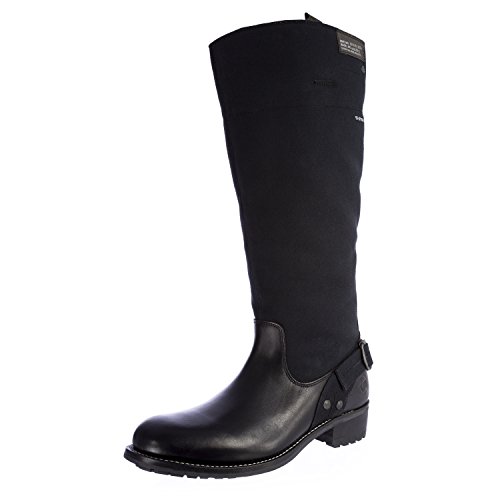 G-Star Raw Women's Patton Cinch Hi Leather + Canvas Boots GS41561/400 Size 5 Black