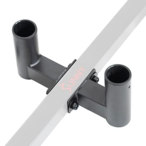 Sunny Health & Fitness Power Cage Squat Rack Upgrade Attachments, Dip Bar, Plate Bar Holder, Belt Squat, J Hook, Lat, Adapter, U Ring, Pull Up Bar, Landmine, Captain's Chair, Tricep Rope For Home Gym