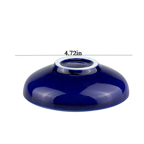 Corciosy Incense Stick Burner Holder-Censer Ceramic Handmade Artistic Lotus Flower Incense Burner Bowl-Buddhist Water Lily Single Hole Incense Ash Catcher Tray IN-013(Style2)