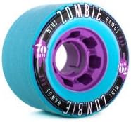 Hawgs Mini Zombie Hawgs 70mm Wheels Set of 4 (Teal 86a)