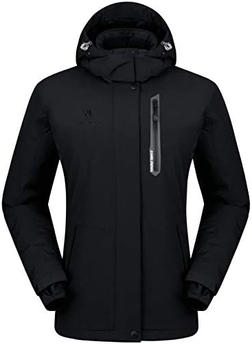 CAMEL CROWN Women's Mountain Snow Waterproof Ski Jacket Detachable