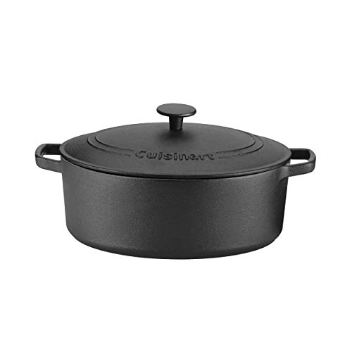 Cuisinart CIPS75530 PreSeasoned Cast Iron Dutch Oven with Cover, 5.5