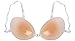 360 Beauty Silicone Invisible Bra Self Adhesive Reusable Push-up Bras (Double Thickness-Cup D, Beige-Clear Straps)