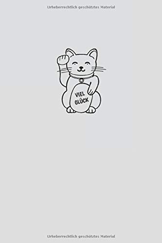 Notizbuch Gluckskatze Maneki Neko Tagebuch A5 108 Seiten Blanko Unliniert Mit Winkekatze Auf Jeder Seite Und Auf Dem Hellgrauen Cover German Edition Stress No 9798609345196 Amazon Com Books