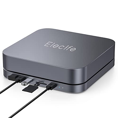 USBC Hub with Hard Drive Enclosure for Mac Mini M1, Type C Docking