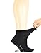 Yomandamor Women's Non-binding Flat Knit Ankle Casual/Diabetic Socks with Seamless Toe,5 Pairs L size