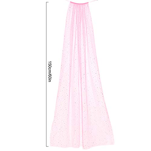 5 Pcs Princess Party Favor Jewelry Fairy Costume Dress Up Role Play Set with Shoes Cape flower crown necklace & bracelet for toddler girls