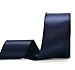 YAMA Navy Blue Double Face Satin Ribbon - 2 Inch 25 Yards for Gift Wrapping Ribbons Roll, Navy