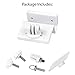 Wasserstein Gutter Mount for Solar Panel Compatible with Ring, Arlo, Blink, Reolink Cams (1 Pack, White) (Not Compatible with Ring Super Solar Panel)