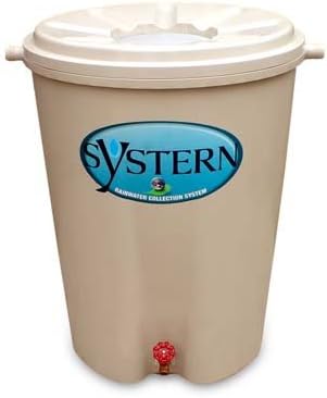 55 Gallon Rain Barrel - Beige