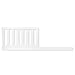 Evolur Toddler Rail, White