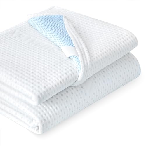 Photo 1 of Subrtex 3 Inch Mattress Topper Cover (Only Cover) Mattress Topper Protector Bedding Rayon Made from Bamboo Removable Mattress Encasement with Zippers, CK