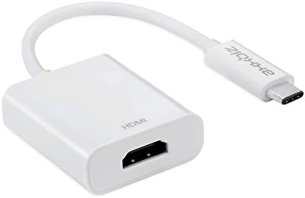 Axxbiz CableBiz C007W, USB 3.1 Type-C to HDMI Adapter - C Male to HDMI Female - Resolution up to 3840x2160 - for New MacBook 12 inch