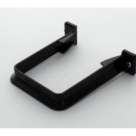 2 (Two) x A-RCE3B BLACK Aliaxis (Marley) Guttering Clips One Piece Stand Off for 65mm Square Downpipe