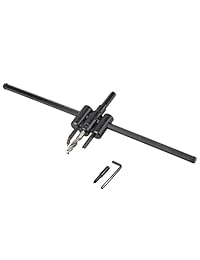 LDEXIN   Cortador de agujeros de madera de 30 a 11.811 in ajustable para cortar paredes secas y brocas de corte redondo de madera.