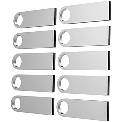 ABLAZE 512 MB USB Flash Drive 10 Pack, Metal Flash