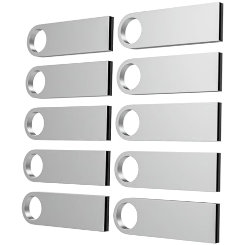 ABLAZE 512 MB USB Flash Drive 10 Pack, Metal Flash