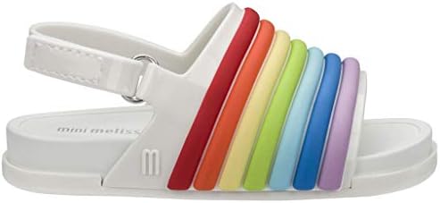 melissa beach slide sandal rainbow