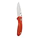 Benchmade 551-ORG Griptilian Plain Drop-Point Satin Finish Knife (Orange Nylon Handle)