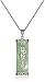 Amazon Collection Rhodium-Plated Sterling Silver Jade