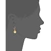 Napier-Classics-Gold-Tone-Hammered-Disk-Drop-Earrings