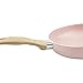 Country Kitchen 9.5” Nonstick Aluminum Frying Pan with Soft Touch Silicone Handle – Marble Pink