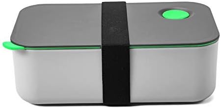 Lunch Box, Bento Box 1000ML With 2 Compartments for Kids Adults - BPA-Free and Food Grade Materials - Green