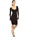 PattyBoutik Women's V Neck Long Sleeve Plain Sweater Dress