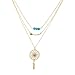Lux Accessories Gypsy Boho Dreamcatcher Leaf Arrow Beaded BFF Best Friends Forever Necklace Set (3 Pc)