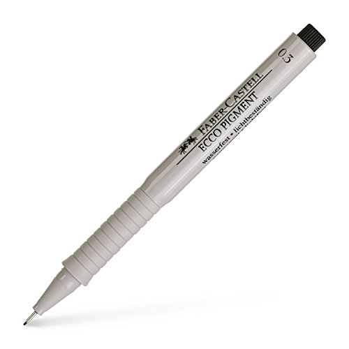 Faber-Castell Ecco Fineliner Pigment Pen, 0.3 mm, Black (FC166399)