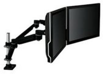3M Easy-Adjust Dual Monitor Arm - Mounting kit ( desk mount, 2 dual articulating arm ) for 2 LCD displays - black