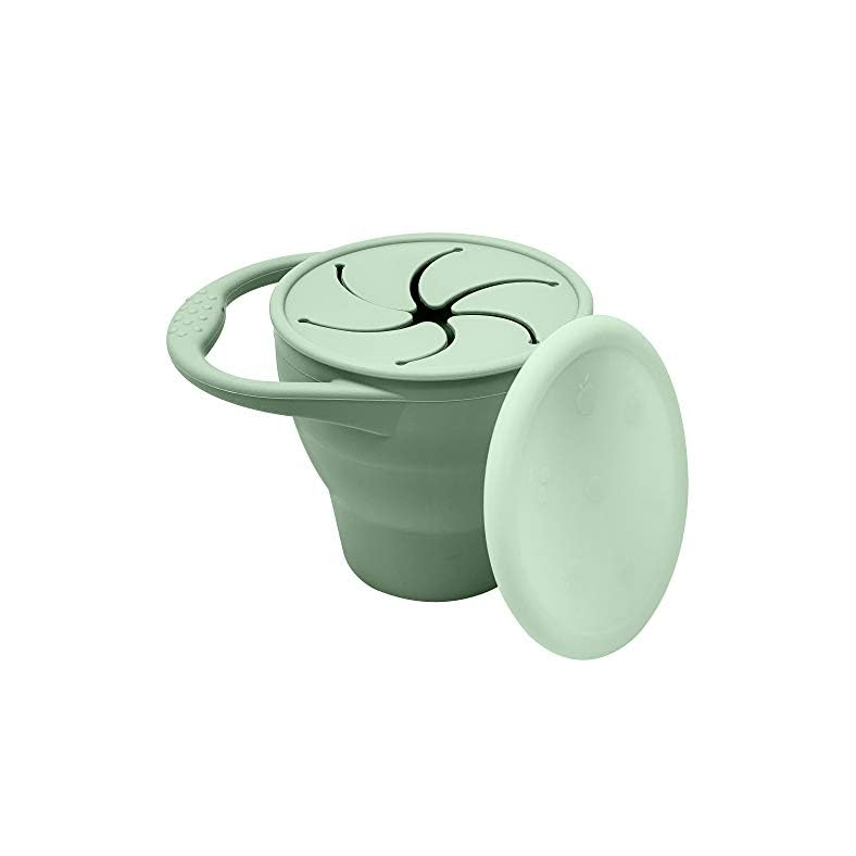 BraveJusticeKidsCo | Snack Attack Snack Cup | Collapsible Silicone Snack Container | Toddler and Baby Snack Catcher Lid…