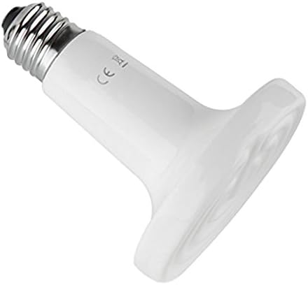 Siye Reptile Heat Lamp Infrared Ceramic Heater Emitter Brooder Appliances Bulb Pet Coop Grow Light(White) (75W(white))