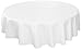 EcoSol Designs - Microfiber Damask Waterproof Tablecloth, Versatile and Functional Dining Accessory, Wrinkle-Free Round Tablecloth, White Swirls, 60 inches Diameter