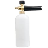 JINWEN 123 Foam Cannon Adjustable Snow Foam Lance Foam Cannon Foam Blaster 1/4" Quick Connection for Pressure Washer Gun