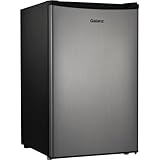 Galanz 4.3 cu ft Compact Single-Door Refrigerator, (Stainless Steel)