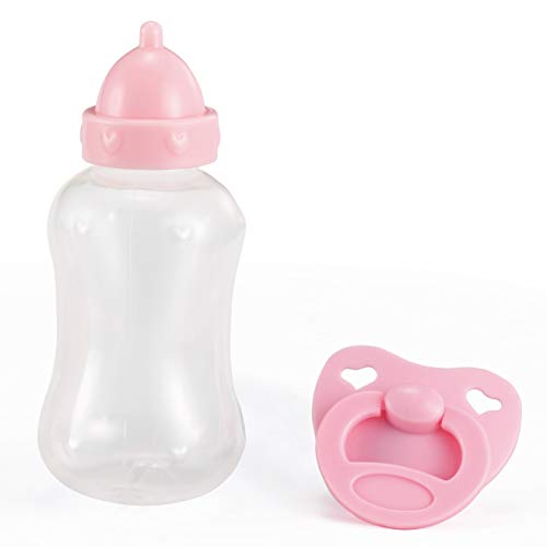 Bayer Design 94682AA Hello Baby Funktionspuppe, spricht, bewegt den Mund, interaktive Puppe, Babypuppe, mit Zubehör, 46 cm, rosa – Bild 4